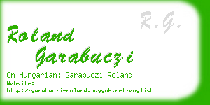 roland garabuczi business card